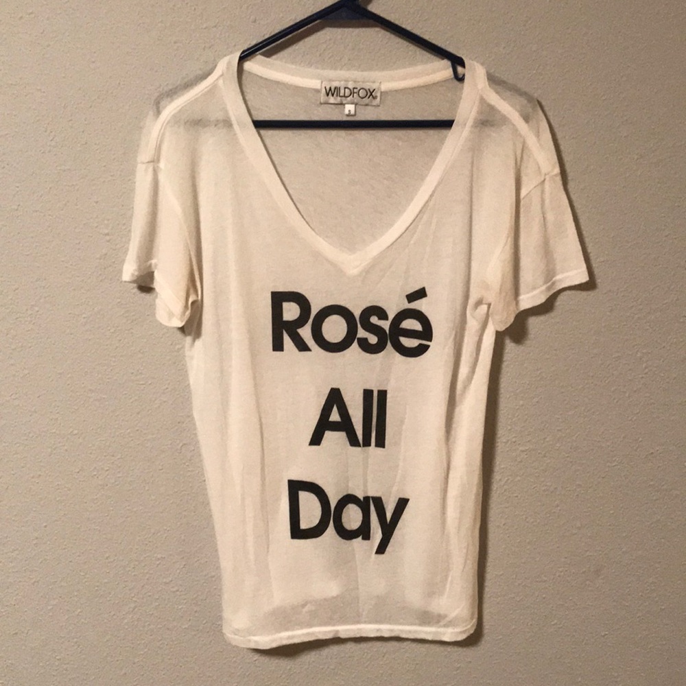 Rosé All Day Wildfox tee